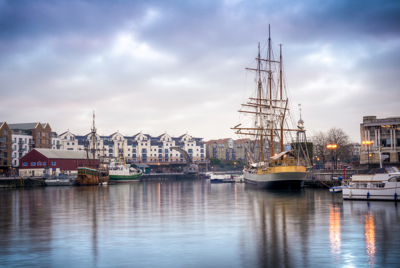 Bristol's city centre docks are culture and heritage centres.